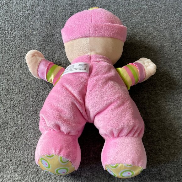 Fisher Price My First Doll Pink  Stuffed Plush Baby Rattle Security Lovey 2008 - Picture 7 of 10